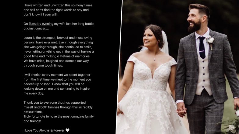 Derby County Goalkeeper Josh Vickers Loses Wife to Cancer Three Months After Wedding, Ex-Arsenal Star Pens Down Emotional Note For Late Spouse (See Post)