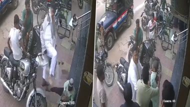 Uttar Pradesh Horror: Man Kicks and Slaps Minor Boy in Broad Daylight in Front of Police Jeep in Kanpur, Arrested (Watch Video)