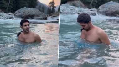 Kartik Aaryan Wraps Up Chandu Champion's Kashmir Schedule, Shares Video of Enjoying Ice Bath for First Time – WATCH