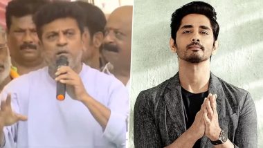 Shiva Rajkumar Apologises To Siddharth After Chithha Actor Was Forced To Leave Press Meet in Bengaluru by Political Protesters (Watch Video)