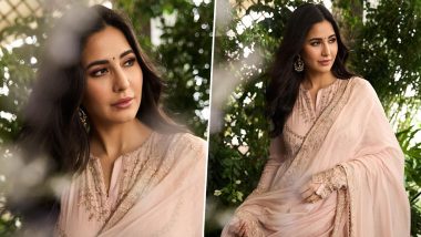 Katrina Kaif Shares Stunning Pics in Pink Traditional Salwar Suit, Vicky Kaushal, Anushka Sharma and Shraddha Kapoor React (View Post)
