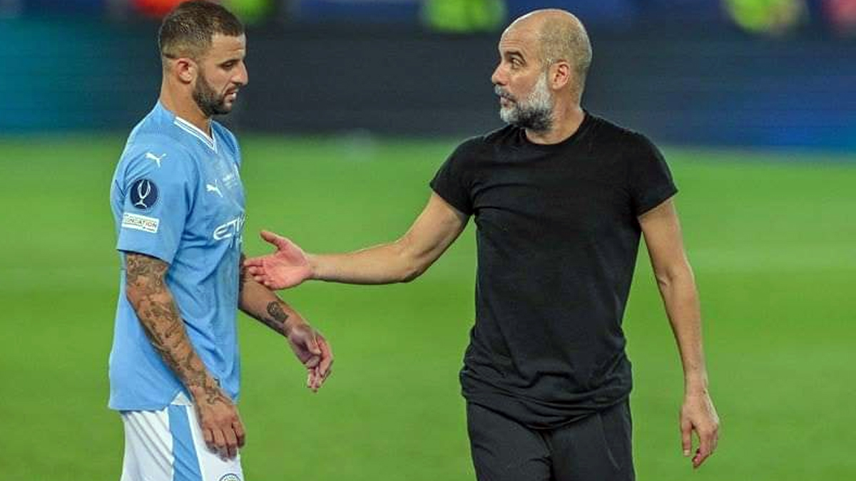 Man City will fight Bayern to keep 'irreplaceable' Kyle Walker, says  Guardiola