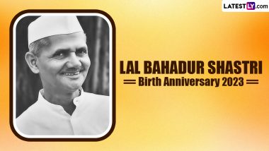 Lal Bahadur Shastri Jayanti 2023 Date & Significance: From His Political Career to the Green Revolution of India, Everything To Know About the 2nd Prime Minister of India