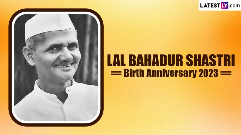 Lal Bahadur Shastri Jayanti 2023 Date & Significance: From His Political Career to the Green Revolution of India, Everything To Know About the 2nd Prime Minister of India
