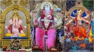 Lalbaugcha Raja 2023 First Look Unveiled in Mumbai Ahead of Ganesh Chaturthi! Check Top 5 Must-Visit Ganesh Pandals Across Maharashtra