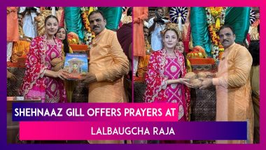 Shehnaaz Gill Visits Mumbai’s Lalbaugcha Raja To Seek Blessings Of Lord Ganesha Ahead Of Her Film Thank You For Coming ‘S Release On October 6