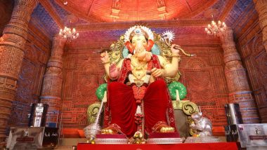 How To Watch Lalbaugcha Raja 2023 First Look Live Streaming Online? Get TV Telecast Coverage of Lalbaugcha Raja Sarvajanik Ganeshotsav Mandal Ganpati Idol