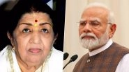 Prime Minister Narendra Modi Remembers Lata Mangeshkar, the Nightingale of India, on Her Birth Anniversary
