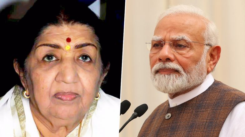 Lata Mangeshkar 94th Birth Anniversary: PM Narendra Modi Pays Heartfelt Tribute to the Legendary Singer (View Post)