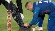 Liam Livingstone Ties Lockie Ferguson&rsquo;s Shoelaces During England vs New Zealand 3rd ODI 2023, Video Goes Viral