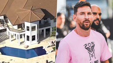 Lionel Messi Buys $10.75 Million Mansion in Florida! Here’s a Glimpse of Argentina and Inter Miami Star’s Sprawling New Home in Fort Lauderdale (Watch Video)