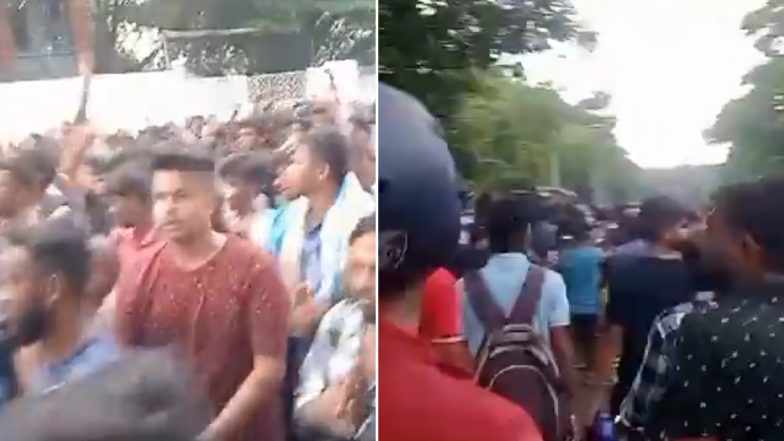 Mohun Bagan Super Giant, East Bengal FC Fans Block Roads in Protest of Tickets Being Sold in Black Ahead of Kolkata Derby Durand Cup 2023 Final (Watch Video)