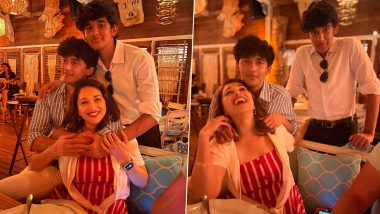 Madhuri Dixit Shares Pics With Sons Ryan and Arin, Pens an Emotional Note As Her Boys Leave for College (View Post)