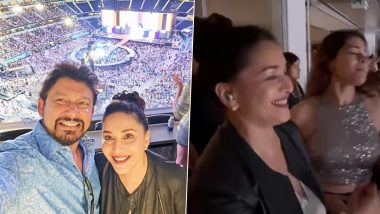 Madhuri Dixit Attends Pop Icon Beyonce's Concert With Husband Shriram Nene (View Pics and Video)