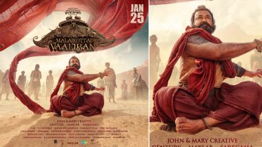 Malaikottai Vaaliban Release Date Out! Mohanlal and Lijo Jose Pellissery’s Film to Arrive in Theatres on January 25, 2024, Check Out New Poster!