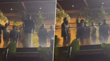 Mammootty's Birthday: Actor Delights Fans with Surprise as He Waves to the Crowd at Kochi Home (Watch Video)