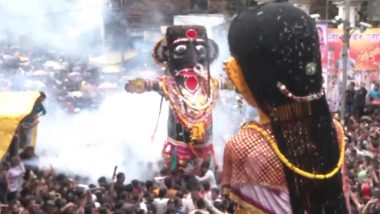Marbat Festival 2023: Thousands Throng Streets To Celebrate Festival in Nagpur With Religious Fervour and Zeal (Watch Video)