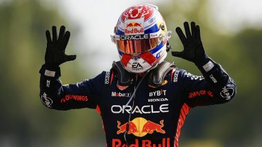 Formula 1: Reigning Double World Champion Max Verstappen Registers Record-Breaking 10th Successive Win With Victory in Italian Grand Prix 2023