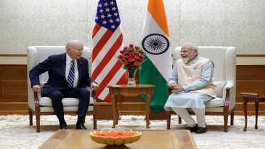 PM Narendra Modi, Joe Biden Hold Bilateral Meeting on Sidelines of G20 Summit 2023, Discuss Strengthening India-US Ties (See Pics and Video)