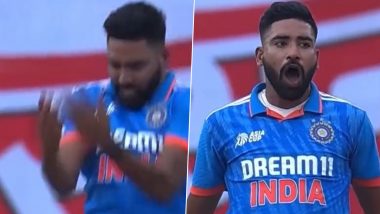 Mohammed Siraj Performs Cristiano Ronaldo's Famous 'Siuuu' Celebration After Scalping Five-Wicket Haul in IND vs SL Asia Cup 2023 Final (Watch Video)