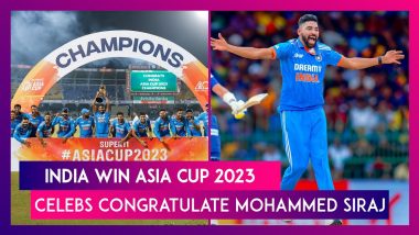 India Win Asia Cup 2023: SS Rajamouli, Anushka Sharma, Mahesh Babu & Others Congratulate Mohammed Siraj