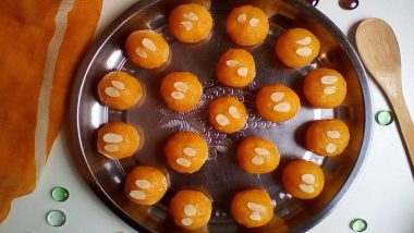 Ganeshotsav 2023 Day 2 Bhog – Motichoor Laddu: Easy Recipe To Make Motichur Ke Ladoo at Home (Watch Video)