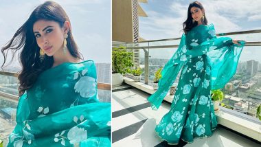 Mouni Roy Rocks An Easy-Breezy Green and White Floral Printed Suit (View Pics)