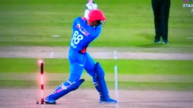 Mujeeb Ur Rahman Becomes First Batter in Cricket History to Be Dismissed Hit-Wicket in Consecutive Innings, Makes Unwanted Record During BAN vs AFG Asia Cup 2023 Match