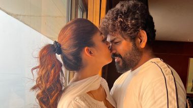 Nayanthara Kisses and Holds Hubby Vignesh Shivan Close As She Wishes Him On Birthday (View Pics)