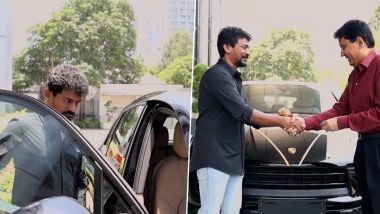 Jailer: Producer Kalanithi Maran Gifts Nelson Dilipkumar a Luxury Car For Film's Success (Watch Video)