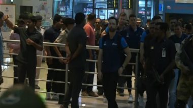 New Zealand Team Arrives in Hyderabad for ICC Cricket World Cup 2023, To Face Pakistan in Warm-Up Match on September 29