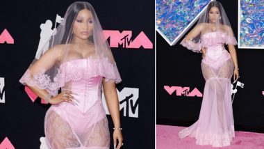 Nicki Minaj Suffers Wardrobe Malfunction in Daring Barbie Bride Couture at VMAs 2023