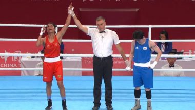 Nikhat Zareen Enters Women's Boxing 50kg Quarterfinal in Asian Games 2023, Defeats South Korea's Bak Chorong in Round of 16 Clash