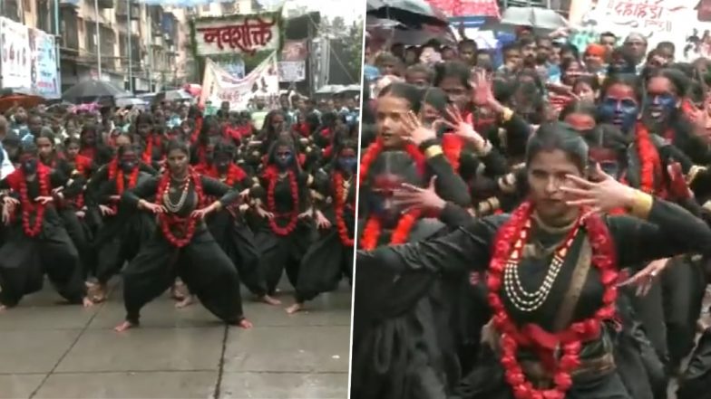 Janmashtami 2023: Dressed Up As 'Maa Kaali', Govindas of Nirbhaya Mahila Govinda Pathak in Mumbai Perform Self-Defence Dance on Krishna Janmashtami (Watch Video)