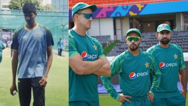 Nishanth Saranu, Hyderabad U19 Fast Bowler Who Is Six Feet Nine Inches Tall, Attracts Attention During Pakistan’s Training Session