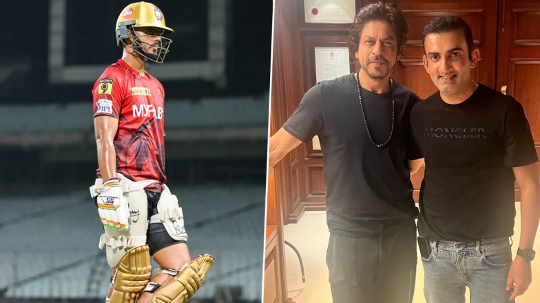 'Sign of Homecoming?' Nitish Rana Teases Gautam Gambhir's Potential KKR Return As LSG Mentor Shares Picture With Shah Rukh Khan (View Tweet)