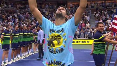 Novak Djokovic Reveals Idea Behind His 'Mamba Forever' Tribute to Kobe Bryant After Winning US Open 2023 Men's Singles Title (Watch Video)