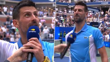 Novak Djokovic Sings 'Fight For Your Right' by The Beastie Boys With the Crowd in US Open 2023, Video Goes Viral!