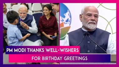 PM Modi Birthday: Prime Minister Narendra Modi Thanks His Well-Wishers For Greetings, Says ‘Deeply Touched’