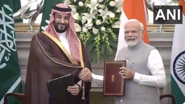 For India, Saudi Arabia Is One of Most Important Strategic Partners, Says PM Narendra Modi in Talks With Saudi Crown Prince Mohammed Bin Salman