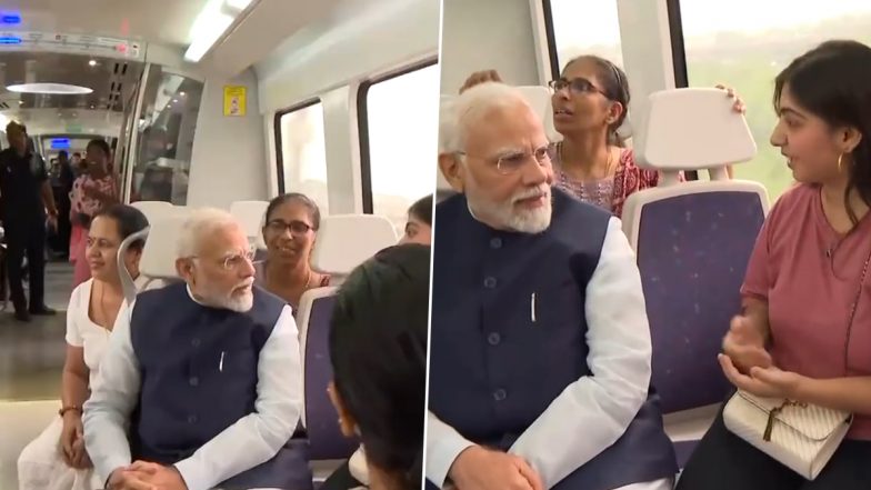 PM Narendra Modi Birthday: Woman Commuter in Delhi Metro Wishes Prime Minister by Singing 'Happy Birthday' in Sanskrit, Video Goes Viral