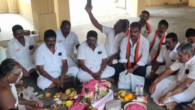 PM Narendra Modi Birthday: Special 'Ayush Homam' Performed for Prime Minister on His 73rd Birthday in Tamil Nadu's Rameshwaram (Watch Video)