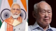 Lee Kuan Yew 100th Birth Anniversary: PM Narendra Modi Pays Tribute to Former Singapore PM, Says &lsquo;His Work Continues To Inspire Leaders Worldwide&rsquo;