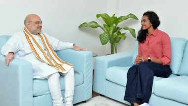 PV Sindhu Meets Union Home Minister Amit Shah in Hyderabad Ahead of Asian Games 2023