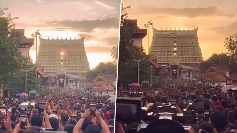 Beautiful Video of Equinox Sunrays Through Gopuram of Padmanabha Swamy Temple Goes Viral