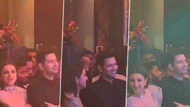 Parineeti Chopra-Raghav Chadha Wedding: Bride and Groom Groove To Navraj Hans' Songs at Sangeet Ceremony (Watch Video)