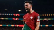 Bruno Fernandes Scores As Cristiano Ronaldo-Led Portugal Trump Slovakia 1-0 in Euro 2024 Qualifiers (Watch Goal Video Highlights)