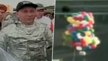Priest Flies With Help of 1000 Helium Balloons, Ends Up Dead in Ocean, Old Video Resurfaces (Watch)