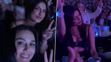 Preity Zinta and Priyanka Chopra Reunite at The Jonas Brothers Concert (Watch Video)