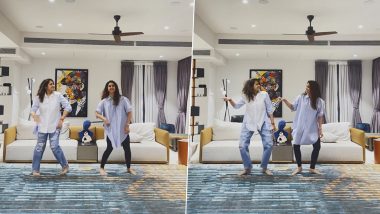 Keerthy Suresh Dances With Priya Atlee to Jawan Song 'Challeya' While Atlee Trespasses Through Their Performance With His Pet Dog (Watch Video)